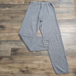 Vintage Parisian Signature Wool Cashmere Lounge Gray Pull On High Rise Joggers S